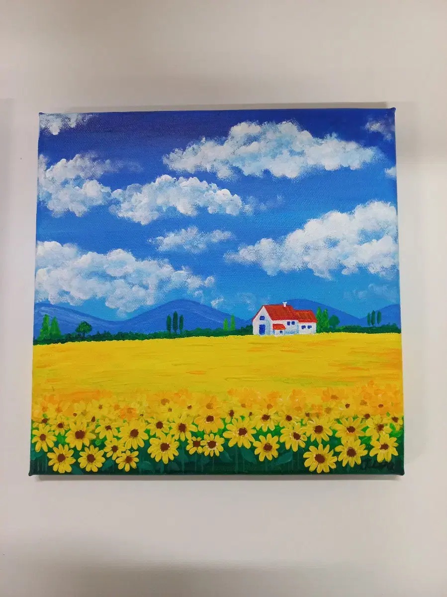 해바라기그림 인테리어소품